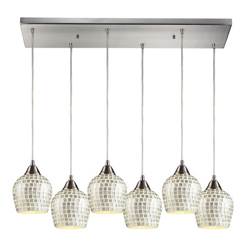 Fusion Six Light Pendant in Satin Nickel (45|528-6RC-SLV)