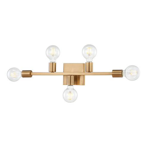 Attune Five Light Vanity in Burnished Brass (45|47435/5)