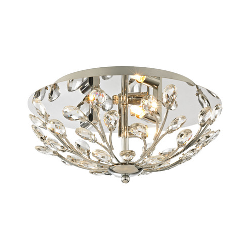 Crystique Three Light Flush Mount in Polished Chrome (45|45260/3)
