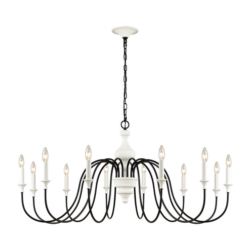 Val de Loire 12 Light Chandelier in White (45|33469/12)