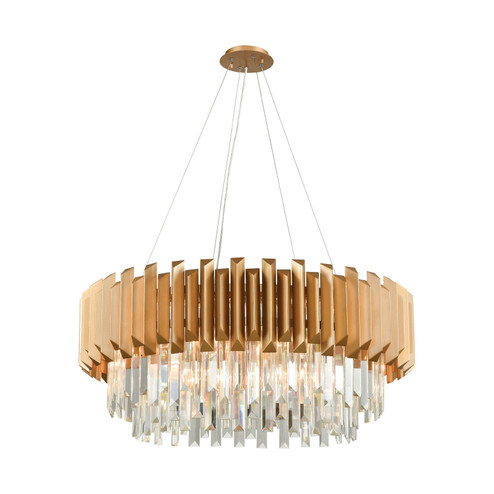 Seneca Falls Eight Light Chandelier in Matte Gold (45|33216/8)