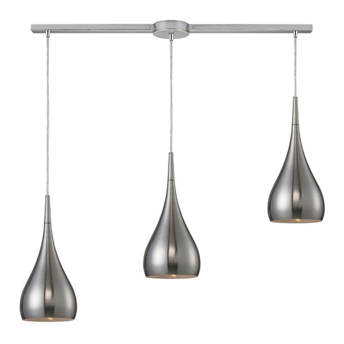 Lindsey Three Light Pendant in Satin Nickel (45|31341/3L-SN)