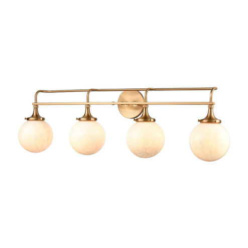 Beverly Hills Four Light Vanity in Satin Brass (45|30144/4)