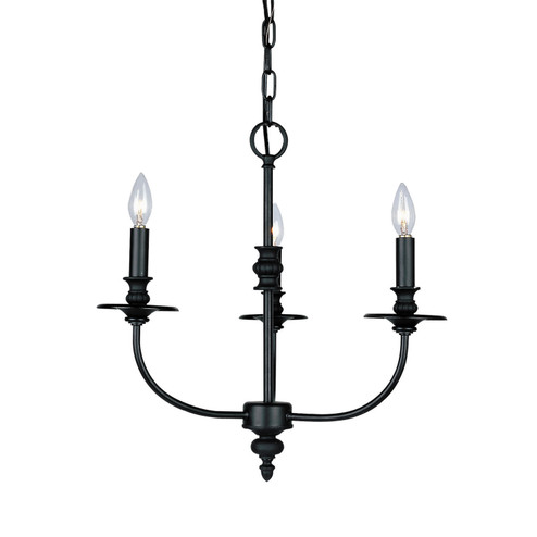 Hartford Three Light Chandelier in Oil Rubbed Bronze (45|283-OB)