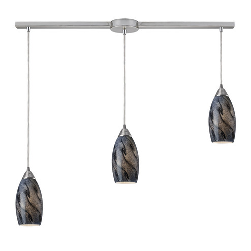 Galaxy Three Light Pendant in Satin Nickel (45|20001/3L-SG)