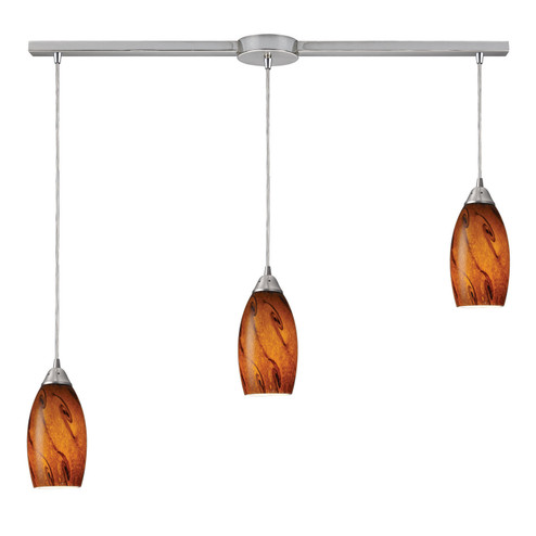 Galaxy Three Light Pendant in Satin Nickel (45|20001/3L-BG)