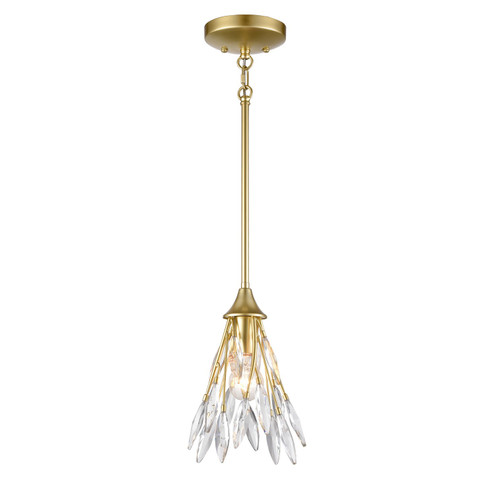 Flora Grace One Light Mini Pendant in Champagne Gold (45|18304/1)