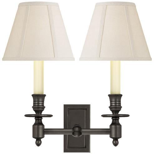 French Library Two Light Wall Sconce in Bronze (268|S 2212BZ-L)