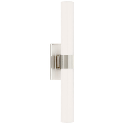 Presidio Two Light Wall Sconce in Polished Nickel (268|S 2164PN-WG)