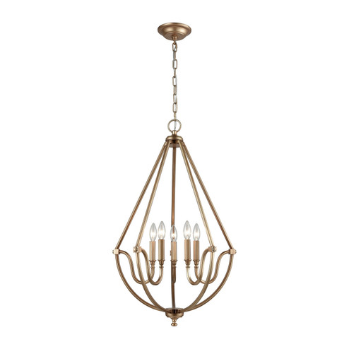 Stanton Five Light Chandelier in Matte Gold (45|12842/5)