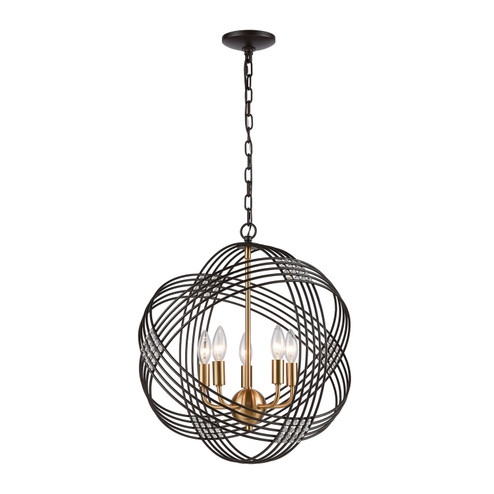 Concentric Five Light Chandelier in Oil Rubbed Bronze (45|11193/5)