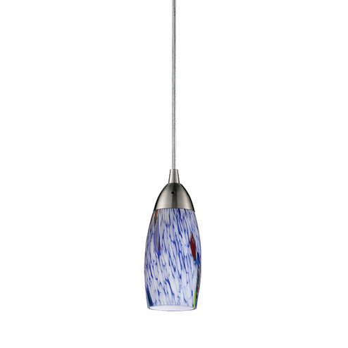 Milan One Light Mini Pendant in Satin Nickel (45|110-1BL)