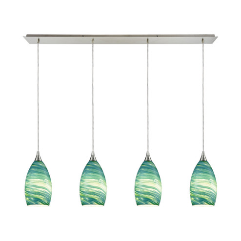 Collanino Four Light Pendant in Satin Nickel (45|10650/4LP)