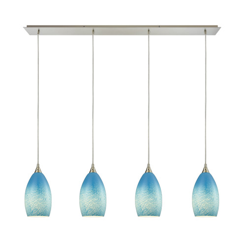 Earth Four Light Pendant in Satin Nickel (45|10510/4LP-SKY)