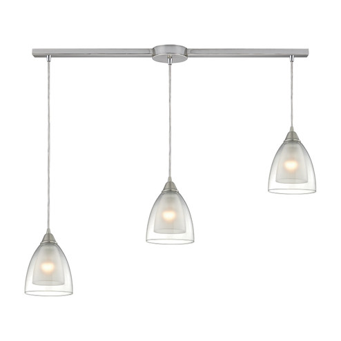 Layers Three Light Pendant in Satin Nickel (45|10464/3L)