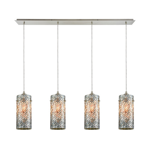 Capri Four Light Pendant in Satin Nickel (45|10447/4LP)