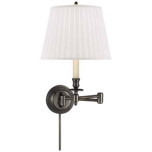 Candle Stick One Light Swing Arm Wall Lamp in Bronze (268|S 2010BZ-S)