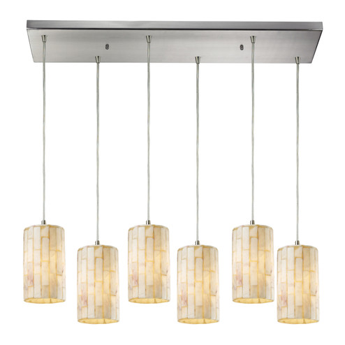 Coletta Six Light Pendant in Satin Nickel (45|10147/6RC)