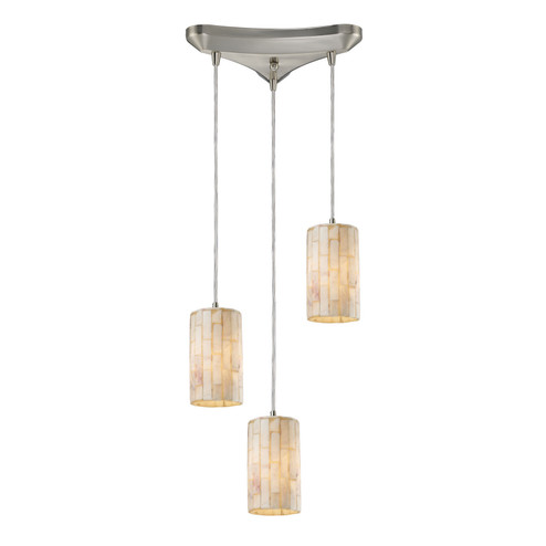 Coletta Three Light Pendant in Satin Nickel (45|10147/3)