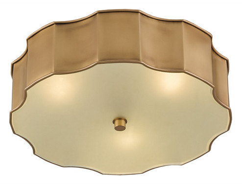 Wexford Collection LED Flush Mount in Antique Brass (142|9999-0001)