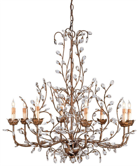 Crystal Bud Eight Light Chandelier in Cupertino (142|9884)