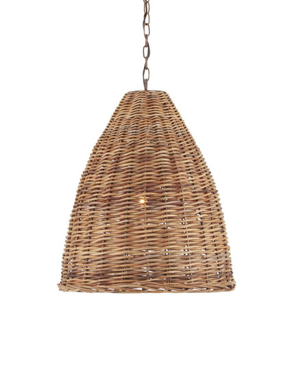 Basket One Light Pendant in Natural/Washed Driftwood (142|9845)