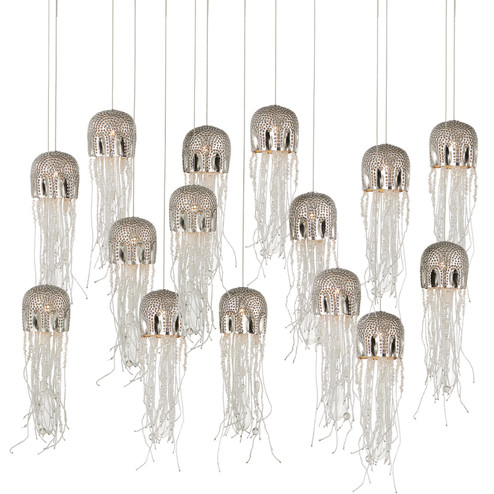 Medusa 15 Light Pendant in Nickel/Clear/Silver (142|9000-1030)