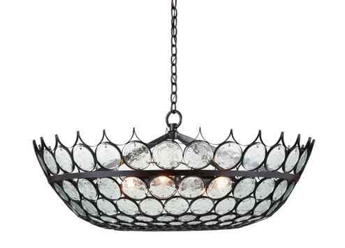 Augustus Three Light Chandelier in Clear/Bronze (142|9000-0879)
