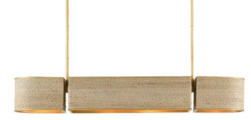 Tenby Four Light Chandelier in Natural/Contemporary Gold Leaf (142|9000-0820)