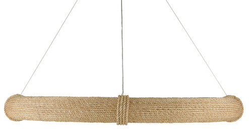 Portmeirion Collection 12 Light Chandelier in Satin Black/Abaca Rope (142|9000-0805)