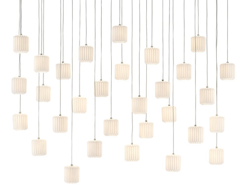 Dove 30 Light Pendant in White/Silver (142|9000-0714)