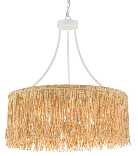 Samoa Three Light Chandelier in Gesso White/Natural Rope (142|9000-0648)