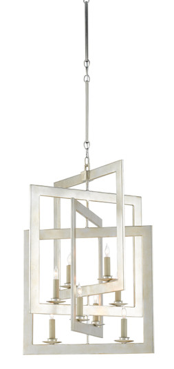 Middleton Collection Eight Light Chandelier in Contemporary Silver Leaf (142|9000-0523)