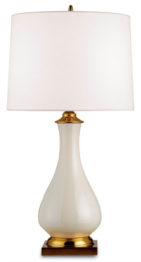 Lynton Collection One Light Table Lamp in Cream Crackle/Brass (142|6425)