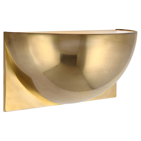 Quarter Sphere LED Wall Sconce in Natural Brass (268|PB 2070NB-FG)