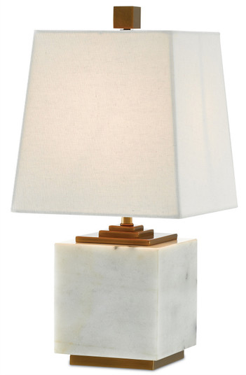 Annelore Table Lamp One Light Table Lamp in White/Antique Brass (142|6000-0215)