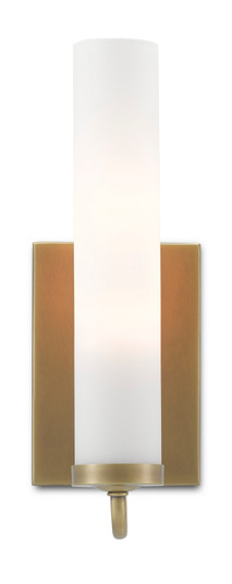 Brindisi Collection One Light Wall Sconce in Antique Brass/Opaque Glass (142|5800-0010)