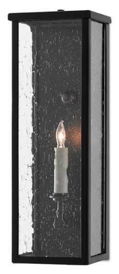 Tanzy One Light Wall Sconce in Midnight Black/Clear Seeded (142|5500-0037)
