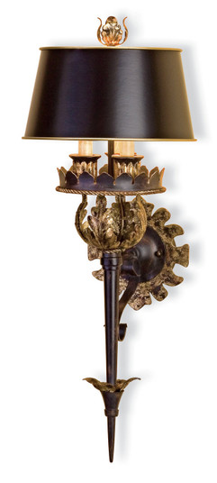 Winterthur Three Light Wall Sconce in Zanzibar Gold Leaf/Zanzibar Black (142|5412)