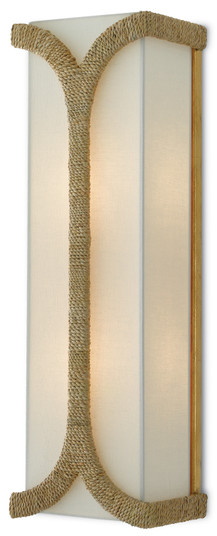 Carthay Two Light Wall Sconce in Natural/Dark Contemporary Gold Leaf (142|5000-0109)