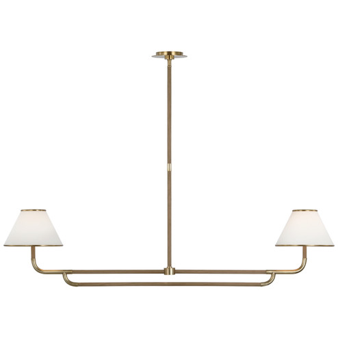 Rigby LED Chandelier in Soft Brass and Natural Oak (268|MF 5059SB/NO-L)