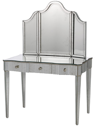 Gilda Mirror in Granello Silver Leaf (142|1300)