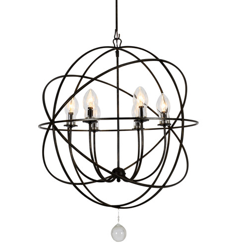 Solaris Six Light Outdoor Chandelier in English Bronze (60|SOL-9328-EB)