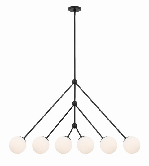 Omni Six Light Chandelier in Matte Black (60|OMN-3006-MK)