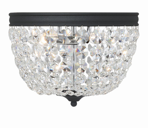 Nola Two Light Flush Mount in Black Forged (60|NOL-312-BF-CL-MWP)
