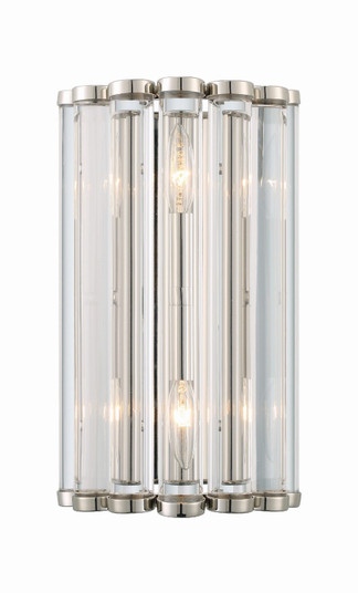 Elliot Two Light Wall Sconce in Polished Nickel (60|ELL-B3002-PN)