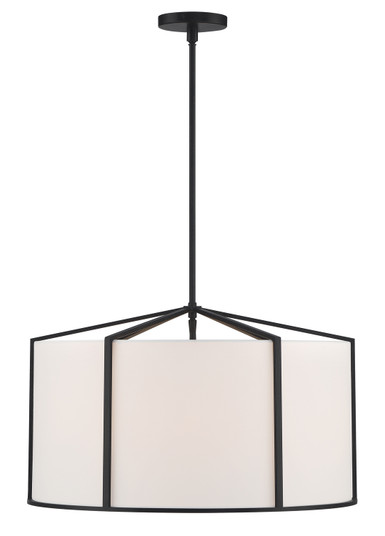 Carlyn Six Light Pendant in Black (60|CAR-9206-BK)