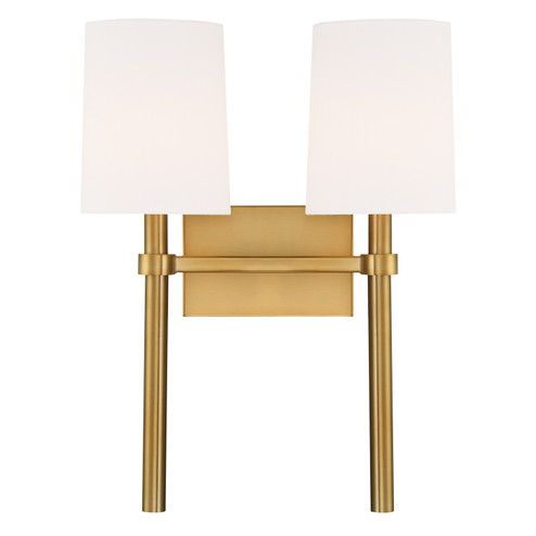 Bromley Two Light Wall Sconce in Vibrant Gold (60|BRO-452-VG)