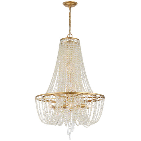 Arcadia Nine Light Chandelier in Antique Gold (60|ARC-1917-GA-CL-MWP)