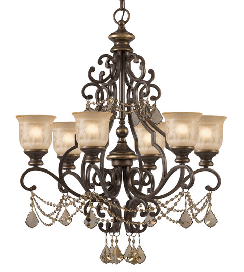 Norwalk Six Light Chandelier in Bronze Umber (60|7516-BU-GT-MWP)